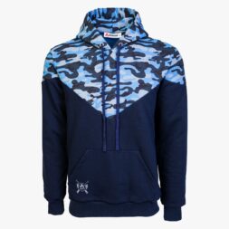 Arsenal X-Large Blue Camo Cotton-Poly Relaxed Fit Ascend Pullover Hoodie
