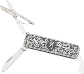BROWNING KNIFE MORGAN FOLDER - MULTI FUNCTION SCROLL ENGRAVED
