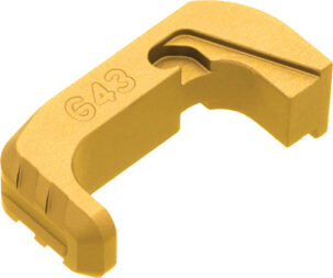 TYRANT CNC FOR GLOCK 43x 48 - EXTENDED MAG RELEASE GOLD