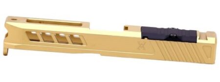 TRUE PRECISION RUGER RXM SLIDE - W/RMR CUT GOLD TIN