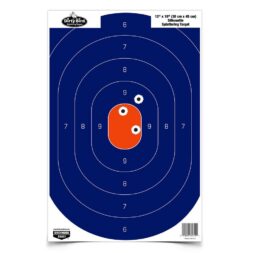 Birchwood Casey Dirty Bird Silhouette Paper Target 12"x18" Blue/Orange 50/ct