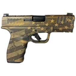 Springfield Hellcat Pro OSP "Distressed Flag Burnt Bronze" Handgun 9mm Luger 15rd(2) Magazines 3.7" Barrel