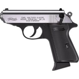 Walther PPK/s Handgun .22 LR 10rd Magazine 3.3" Threaded Barrel Two-Tone Black Stainless
