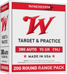 WINCHESTER USA 380ACP 95GR FMJ 200C