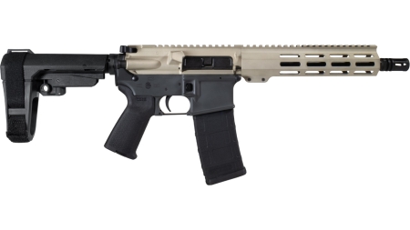 Shark Coast Tactical SCC07169FCAT-P Fisher Cat 5.56 NATO 30+1 Black Nitride Threaded Barrel, Aluminum Receiver w/Picatinny Rail, M-LOK Handguard, Polymer SB Tactical SBA3 Brace, Magpul MOE Grip, Right
