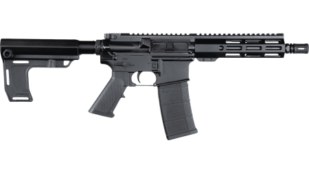 Andro Corp Industries 5568CBMPS ACI-15 CQB 5.56 NATO 30+1 8" Black Nitride Threaded Barrel, Black Anodized Aluminum Receiver w/Picatinny Rail, M-LOK Handguard, Black Polymer SBA3 Pistol Brace, A2 Grip