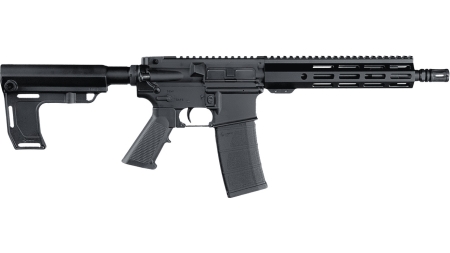 Andro Corp Industries 556103HBMPS ACI-15 Halo 5.56 NATO 30+1 10.30" Black Nitride Threaded Barrel, Black Anodized Aluminum Receiver w/Picatinny Rail, Black Polymer SBA3 Pistol Brace, A2 Grip, Ambidext