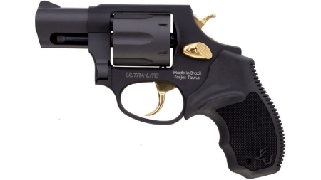 Taurus 856 Ultra Lite .38 Spl 6rds 2" Barrel Matte Black w/Gold Accents